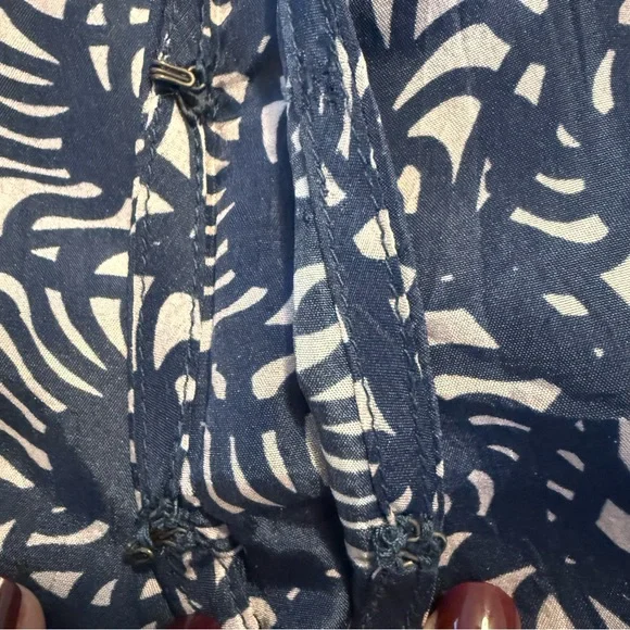 Apiece Apart Isla Wide Leg Jumpsuit 100% Silk Block Print Size 2 - Picture 11 of 16